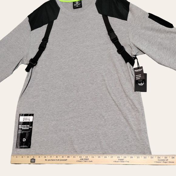 Switch Remarkable Mens 2XL Techwear Utility Long Sleeve Army Buckled T-Shirt NEW - Picture 11 of 16